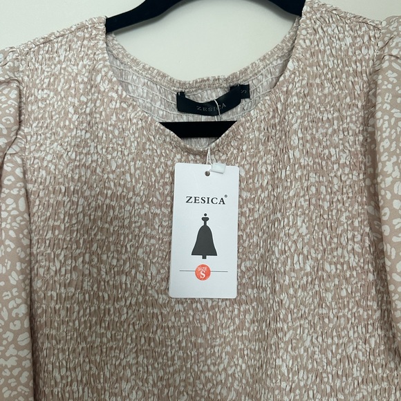 Amazon Zesica Women 2023 Summer Casual Floral Print Short Sleeze Maxi Dress NWT - Picture 4 of 4